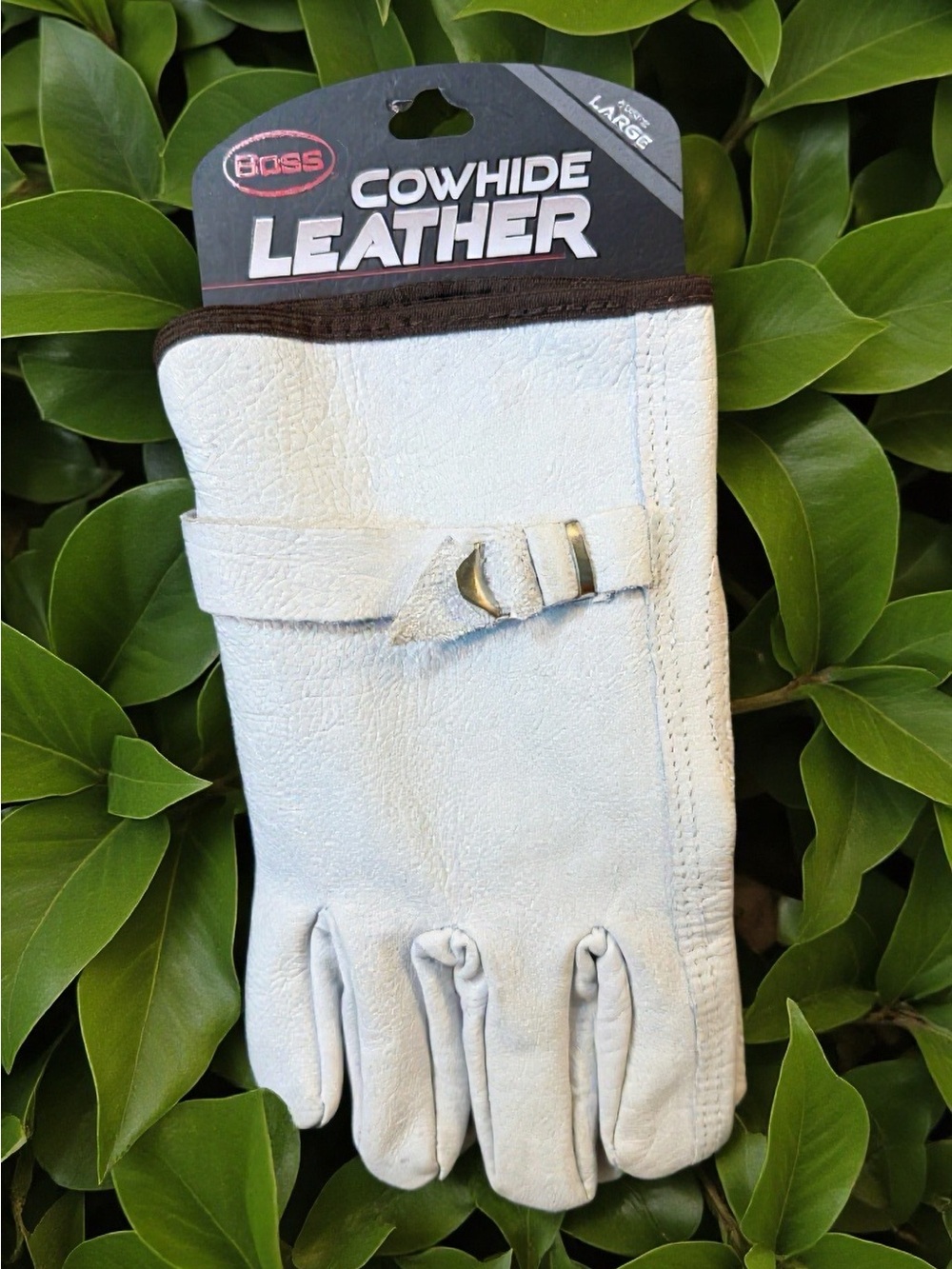 Boss B81202-L  Gloves L Cowhide Leather Natural  New w/Tags Since 1893